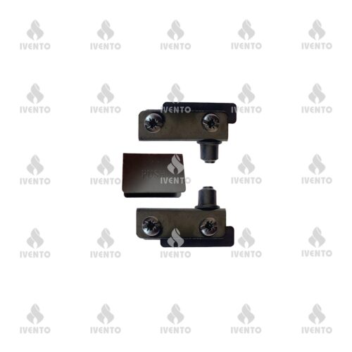 05L.531.12 IVENTO U-type glass door hinge, Black