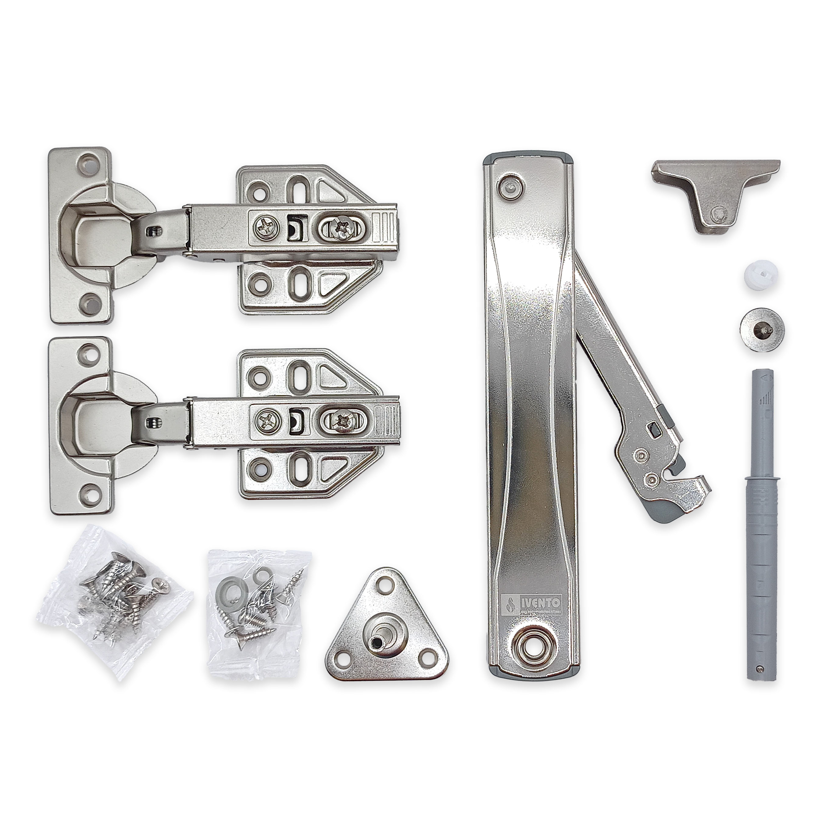 07L.100.20-22, Set push-open scissors with hinges and fasteners - IVENTO